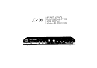 Luxman LE-109-Owners-Manual 